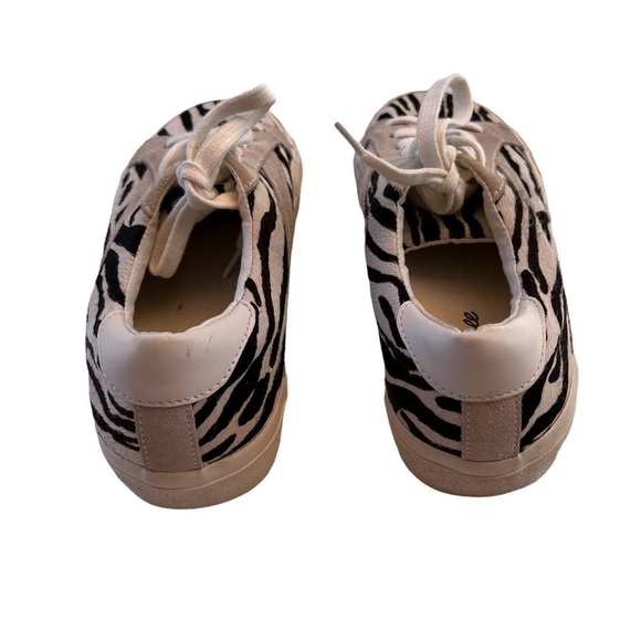 Madewell woman’s size 8 M.Sidewalk Low-Top Sneakers in Zebra Calf Hair - Picture 4 of 7